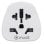 Adaptador universal Muvit For Change MCADP0007 Schuko 10A 2500W Policarbonato Seguridad