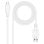 Câble USB 2.0 Nanocable 10.01.2101-L150-W 3A USB-C/M-A/M 1.5m Blanc