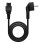 Netzkabel Nanocable CEE7 Stecker auf C5 Kupplung 3m Schwarz Netzkabel Nanocable CEE7 Stecker auf C5 Kupplung 3m Schwarz