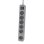 Regleta Philips CHP2164G/10 6 tomas Schuko, cable 1.5m, interruptor y LED de estado gris