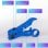 Pelacables Coaxial Vention KEBL0 3,2-9,0mm Acero ABS Azul Cuchillas Convertibles Profesional