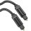 Cable Audio Óptico Vention BAEBJ 5m Toslink Fibra Óptica PMMA Chapado Oro 24K Negro