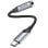 Conversor Vention BGMHF USB-C a Jack 3.5mm DAC Alta Fidelidad 1m Gris