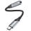 Conversor Vention BGMHF USB-C a Jack 3.5mm DAC Alta Fidelidad 1m Gris