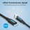 Cable USB 3.0 Vention CQABF MicroUSB Macho - USB Tipo-C Macho 5Gbps 1m Preto