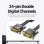 Cable DVI Vention EAABF 1m DVI-D Macho a DVI-D Macho chapado en oro negro