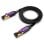 Cable de Red RJ45 Vention ICABJ Cat7 5m 10Gbps STP Plano Negro Oro 600MHz