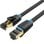 Cable Ethernet Vention IKABK Cat.8 S/FTP 8m 40Gbps 2000MHz RJ45 Chapado en Oro Negro