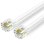 Cable Teléfono Vention IQBWJ 5m RJ11 6P4C Plano Blanco Chapado Oro