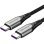 Cable USB-C Vention TAEHF 1m 5A 100W PD Transferencia 480Mbps Chapado en Oro Gris