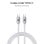 Cavo USB C SUBBLIM Optimus 60W 2m Nylon Transferimento 480Mbps Bianco Cavo USB C SUBBLIM Optimus 60W 2m Nylon Transferimento 480Mbps Bianco