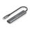 Hub USB AISENS A106-0540 4 Puertos USB 3.1 Gen1 USB-C 5Gbps Protección SobreCorriente Gris 15cm