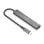 Hub USB AISENS A106-0540 4 Puertos USB 3.1 Gen1 USB-C 5Gbps Protección SobreCorriente Gris 15cm