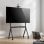 Soporte de suelo AISENS FT86FE-369 para TV 55-100" hasta 120kg con ruedas y bandeja