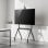 Soporte de suelo AISENS FT86FE-369 para TV 55-100" hasta 120kg con ruedas y bandeja