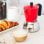 Cafetera Italiana Monix Induction Inox M863106 370ml 6 tazas aluminio-acero roja apta inducción