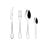 Cubierto Monix M202974 Acero Inoxidable 18/10 Pack 24 piezas espesor 2mm elegante