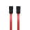 Cable datos SATA Nanocable 10.18.0101-OEM 0.5m Rojo Velocidad 3Gbps Macho/Macho RoHS