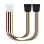 Cabo Duplicador Nanocable 10.19.0101-OEM Molex Macho 2x SATA Fêmea 0,2m