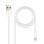Cable Lightning Nanocable 10.10.0400 USB-A Macho - Lightning Macho 50 cm Blanco