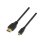 Cable Micro HDMI AISENS A119-0116 0.8m Alta velocidad Oro 3D Ethernet Negro