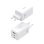 Cargador GaN AISENS ASCH-100W3P051-W 100W 2x USB-C PD/QC 1x USB-A QC Blanco