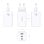 Cargador GaN AISENS ASCH-100W3P051-W 100W 2x USB-C PD/QC 1x USB-A QC Blanco