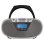 Boombox Aiwa BBTU-400SL 6W Bluetooth v5.0 CD/MP3/FM PLL USB Extended Bass Plateado