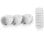 Enchufe inalámbrico Smartwares SH4-99578 3 Canales 2300W Alcance 30m Blanco