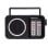 Radio Portable Daewoo DW1124 Noir AM/FM Antenne Télescopique