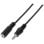 Câble Audio Stéréo Nanocable 10.24.0201 Jack 3.5 Macho - Jack 3.5 Hembra 1.5m Noir