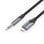 Câble Audio Vention BDGBG MicroUSB Macho - Jack 3.5 Macho - 1.5m - Noir