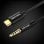 Cable audio Vention BGABF USB Tipo-C Macho Jack 3.5 Macho 1m Negro chapado en oro