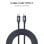 Cable USB C Subblim Optimus 60W 1m Nylon Trenzado, Aluminio, 480Mbps, Negro