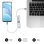 Cable USB C Subblim Optimus 1m Blanco 60W Nylon Trenzado 480Mbps PD Fast Charge