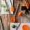 Pinza de Cocina Bra Efficient A195004 Nylon Silicona Naranja 28,5cm Mango Acero Inoxidable