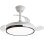 Ventoinha de Teto com Luz Daewoo DW5005 30W 91cm 6 Velocidades Pás Retráteis Wi-Fi