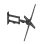 Fonestar MOV-344EN Support Mural TV 13 à 65" VESA 75x75 à 400x400 Max 25Kg Orientable Noir