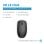 Mouse HP 235 wireless 1600 DPI compatto ambidestro nero