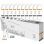 Cable USB Tech One Tech Basik TEC2953 1m USB-C Pack 10, PVC trenzado, 2.4A, blanco