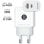 Carregador Tech One Tech TEC2267 25W PD Ultrarrápido Branco USB Tipo-C USB-A
