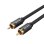 Cable RCA Vention VAB-R09-B100 2m Negro Chapado en Oro Doble Apantallado
