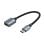 Conversor USB Tipo-C a USB-A Vention CCWHB 0.15m USB 2.0 Gris Níquel Protegido