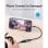 Conversor USB Tipo-C a USB-A Vention CCWHB 0.15m USB 2.0 Gris Níquel Protegido