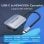Conversor Vention TDIHB USB Tipo-C a HDMI 4K y VGA 1080p 15cm Aleación Aluminio Gris
