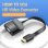 Cable conversor Vention 74345 HDMI macho VGA hembra jack 3.5mm 1080p 0,15m negro