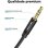 Cable estéreo Vention BAKBF Jack 3.5 macho-macho 1m negro chapado oro Plug and Play