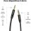 Cable estéreo Vention BAKBF Jack 3.5 macho-macho 1m negro chapado oro Plug and Play
