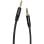 Cabo Áudio Vention BAKBF Jack 3.5mm Macho-Macho 1m Preto Ouro 24K Plug and Play