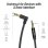 Cable estéreo Vention BAKBG-T Jack 3.5 mm macho-macho 1.5m ángulo recto negro